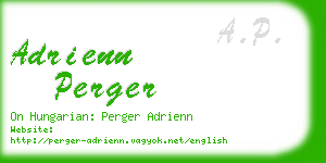 adrienn perger business card